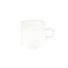 Latte glass with a handle CHiATO, 320 ml – transparent