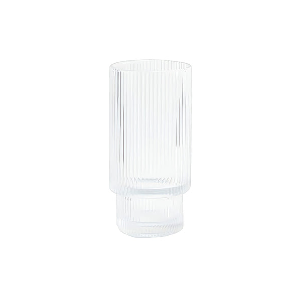 Grooved latte macchiato glass CHiATO, 480 ml