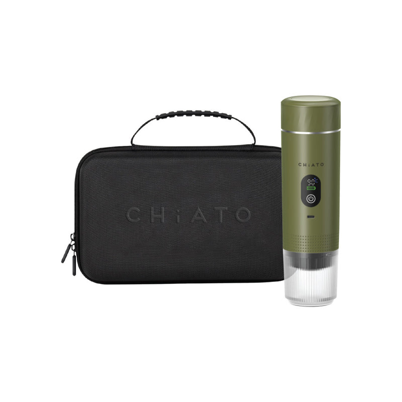 CHiATO brewPLAY Smart Traveller Portable Espresso Maker Set – Green