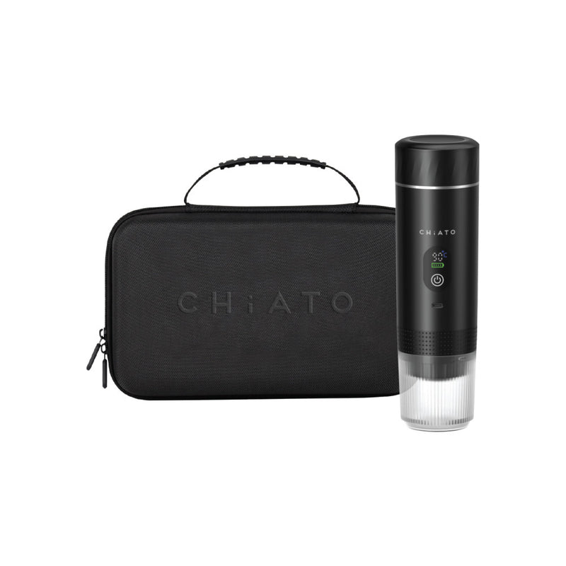 CHiATO brewPLAY Smart Traveller Portable Espresso Maker Set – Black