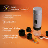 CHiATO brewPLAY Smart Portable Espresso Maker – Grey 4