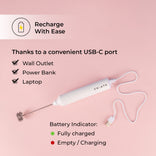 CHiATO LattePLAY Milk Frother – White
