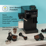 CHiATO coffeePLAY 5-in-1 Coffee Machine with Grinder & Milk System – Grey 3