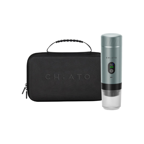 CHiATO brewPLAY Smart Traveller Portable Espresso Maker Set – Grey
