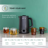 CHiATO heatPLAY Groove Electric kettle, 1,7 L – Black