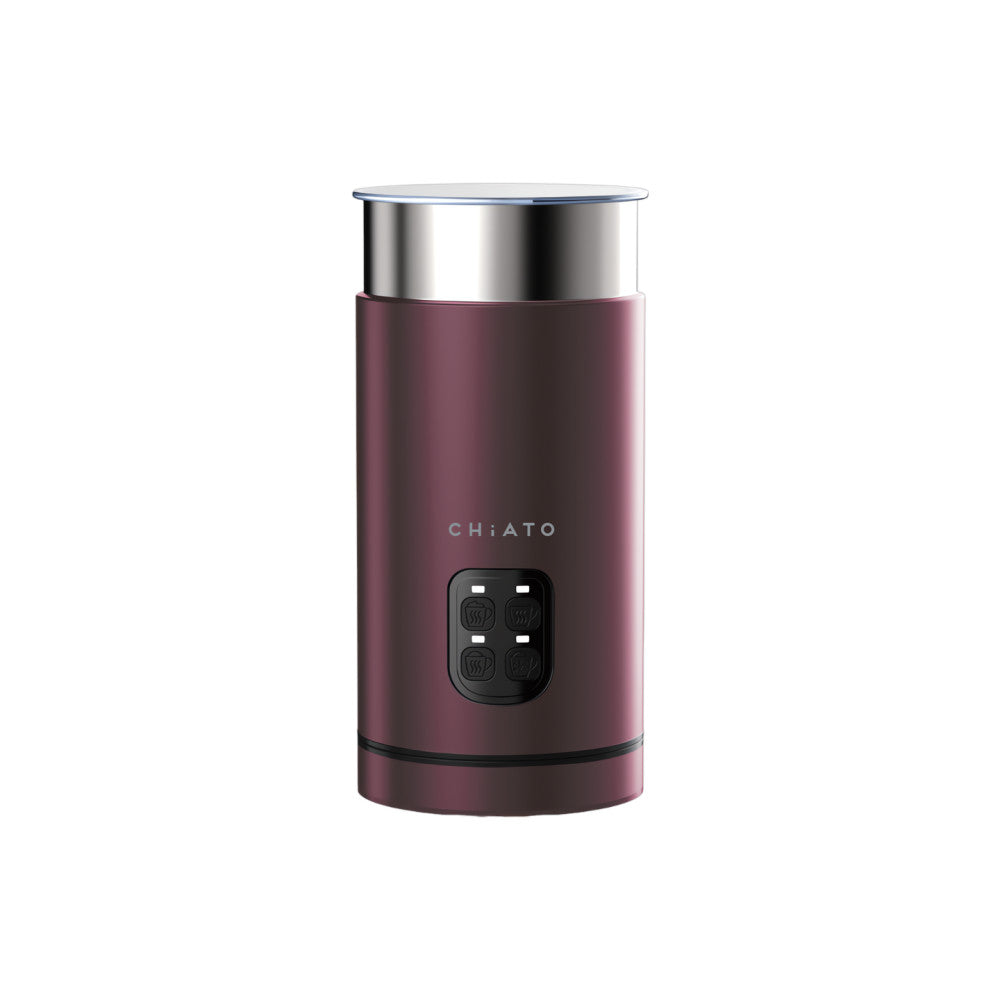 CHiATO milkPLAY Automatic-Electric Milk Frother – Burgundy