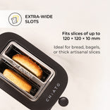 CHiATO toastPLAY Groove Toaster – Black