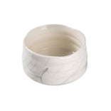 Ceramic matcha bowl CHiATO Chawan Cloud Mist – White / Greyish blue
