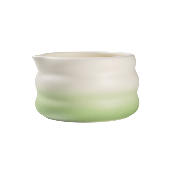 Ceramic matcha bowl CHiATO Chawan Mint Earth – Mint / White