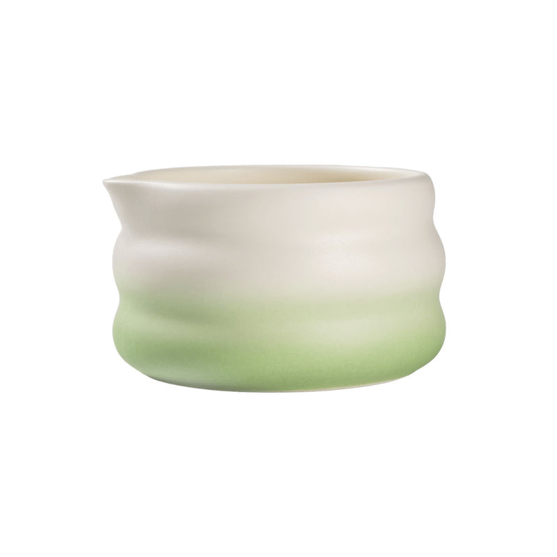 Ceramic matcha bowl CHiATO Chawan Mint Earth – Mint / White