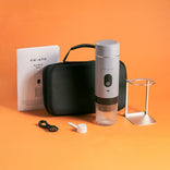 CHiATO brewPLAY Smart Traveller Portable Espresso Maker Set – Grey