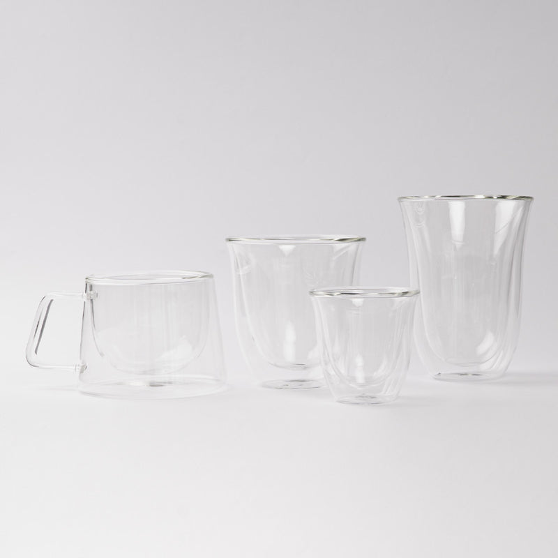 Dubbelwandig cappuccinoglas met oor CHiATO, 210 ml