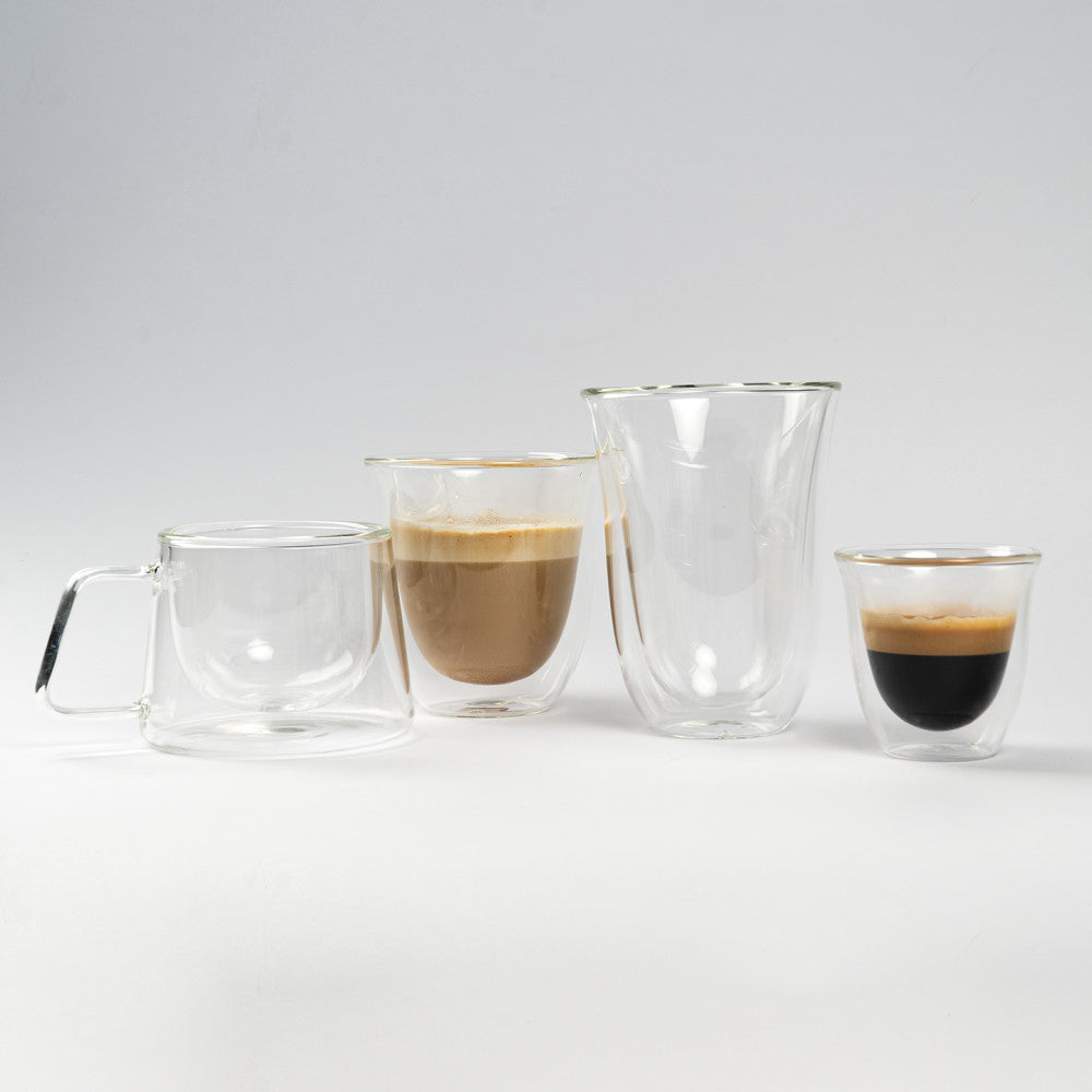 Dubbelwandig cappuccinoglas met oor CHiATO, 210 ml