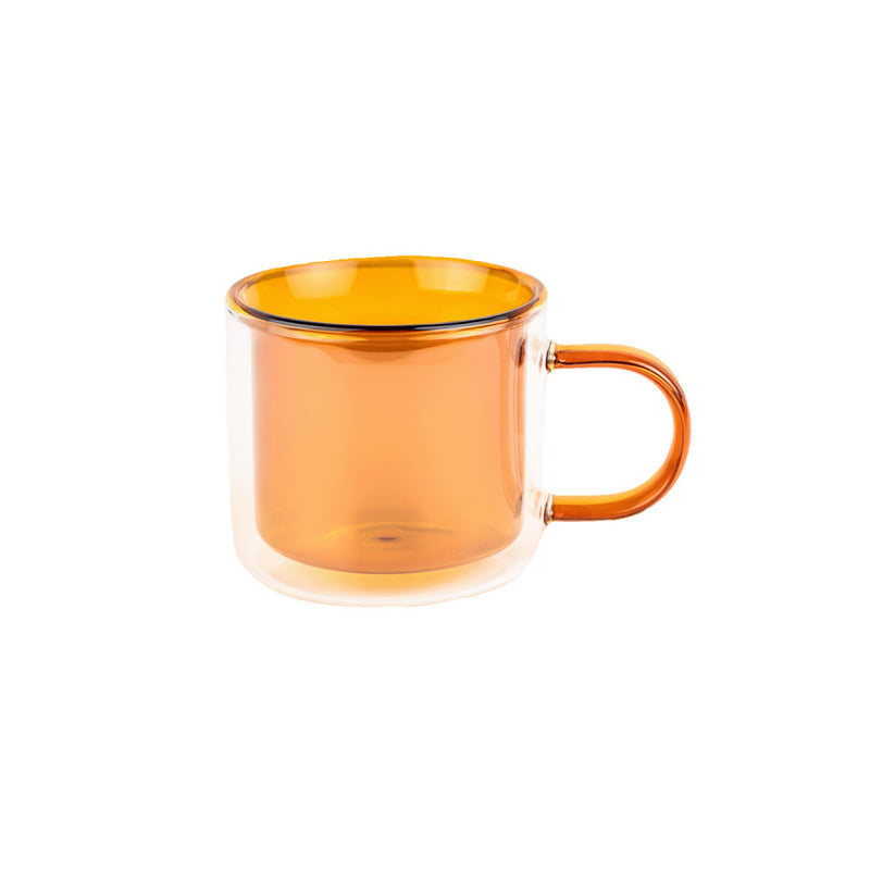 Double-wall cappuccino glass with a handle CHiATO, 250 ml