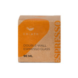 Double-wall espresso glass CHiATO, 90 ml