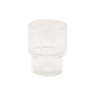 Grooved flat white glass CHiATO, 200 ml