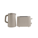CHiATO Breakfast set – heatPLAY Kettle & toastPLAY Toaster – Light Sand