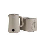 CHiATO Breakfast set – heatPLAY Kettle & toastPLAY Toaster – Light Sand