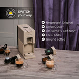 CHiATO switchPLAY Multi-Capsule Coffee Machine – Sand 3