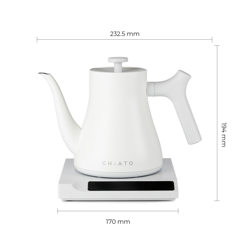 CHiATO flowPLAY Classic elektrische waterkoker, 0,6 l – wit