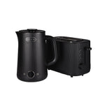 CHiATO Breakfast set – heatPLAY Kettle & toastPLAY Toaster – Black