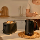 CHiATO Breakfast set – heatPLAY Kettle & toastPLAY Toaster – Black