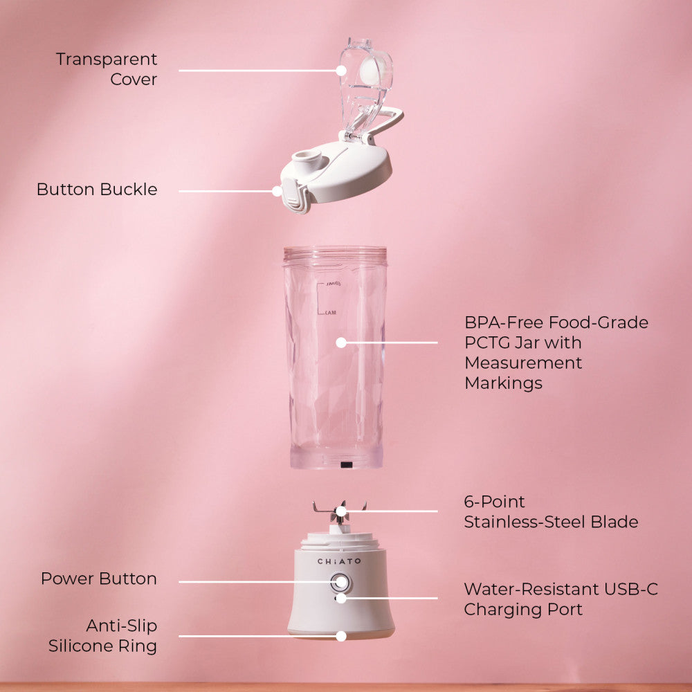 CHiATO BlendPLAY Travel draagbare blender – wit