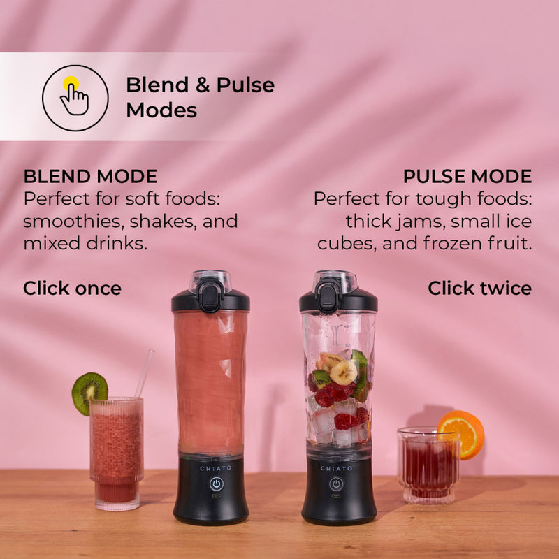 CHiATO BlendPLAY Travel bærbar blender – sort