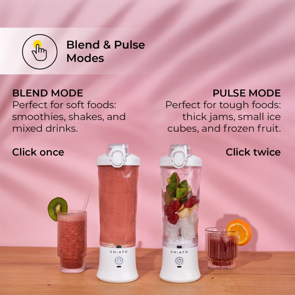 CHiATO BlendPLAY Travel draagbare blender – wit