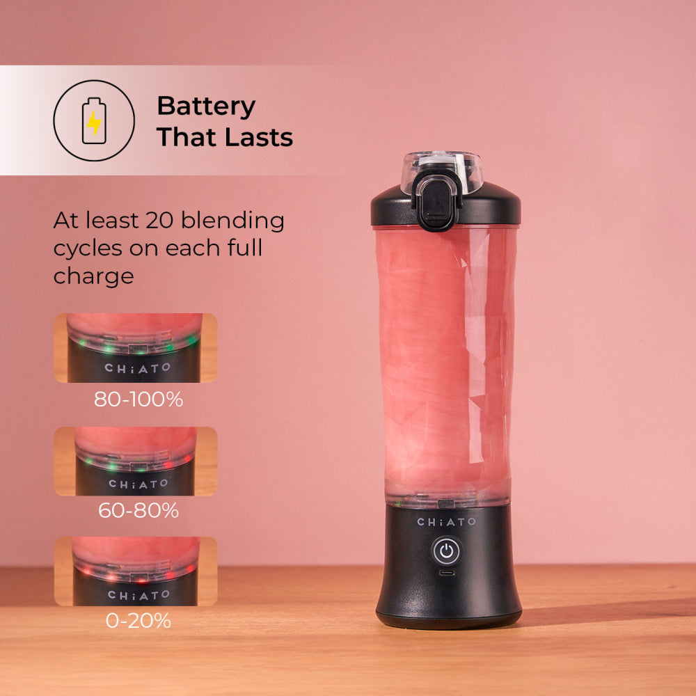 CHiATO BlendPLAY Travel bærbar blender – sort