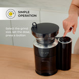 CHiATO grindPLAY Burr Grinder with Built-In Scale – Black