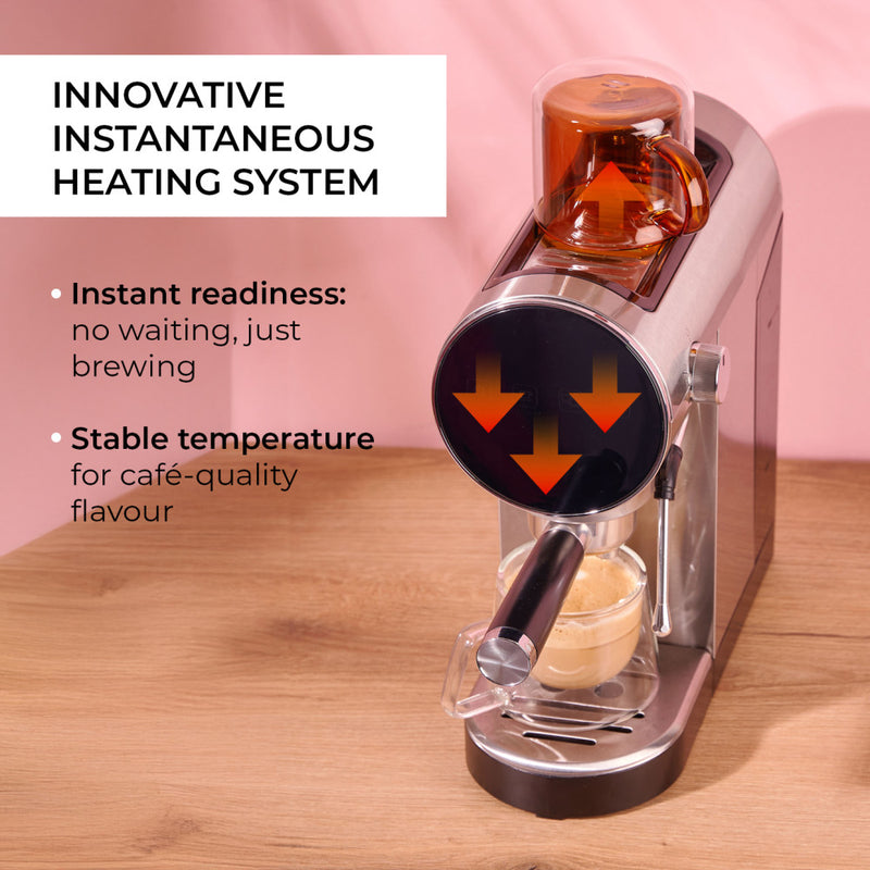 CHiATO Luna Style espressomachine – zilver
