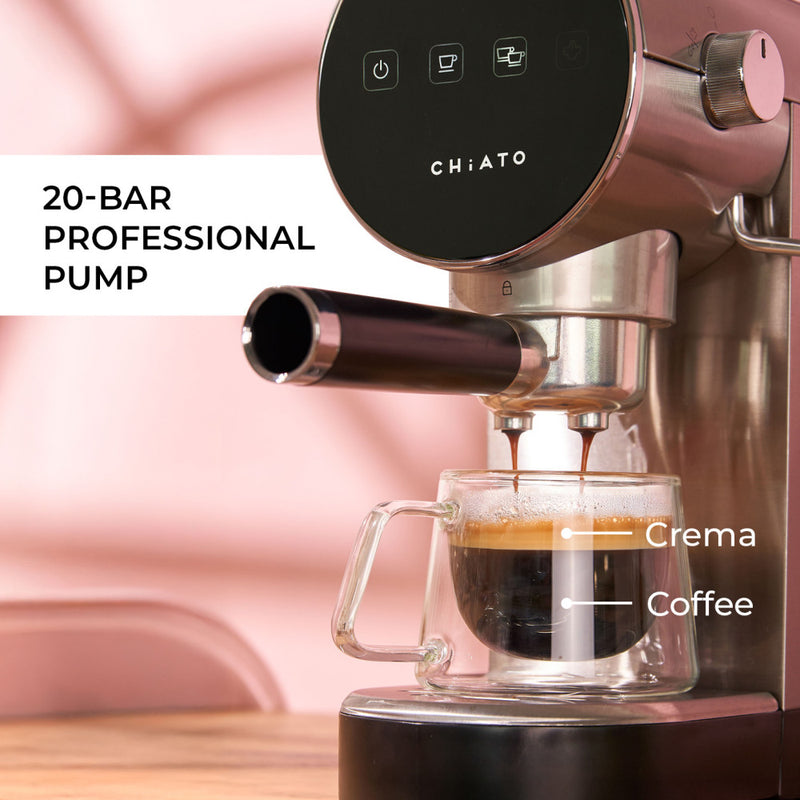 CHiATO Luna Style espressomachine – zilver