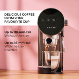 CHiATO Luna Style Espresso Coffee Machine – Silver