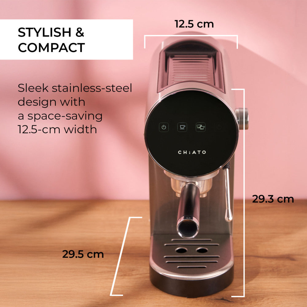 CHiATO Luna Style espressomachine – zilver