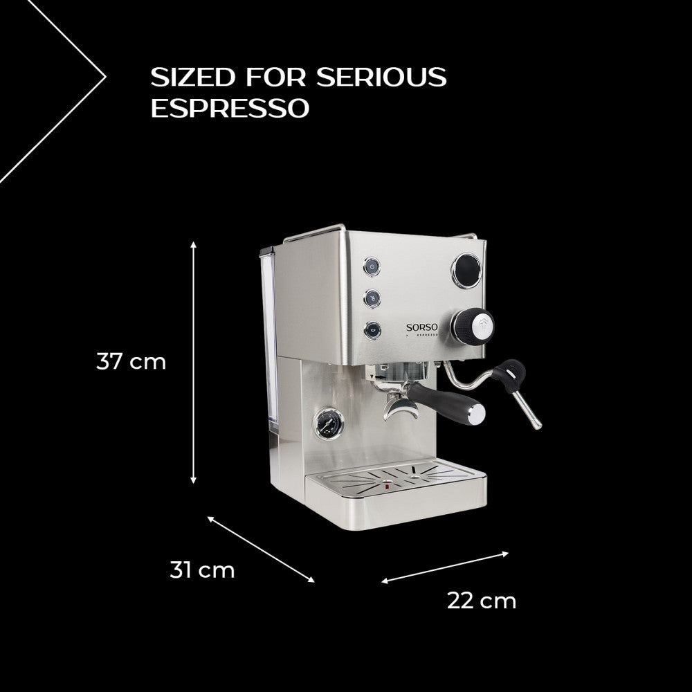 SORSO Espresso Machine – St. Steel