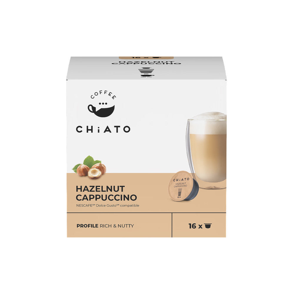 CHiATO Hazelnut Cappuccino Dolce Gusto® Compatible Capsules
