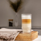 Grooved latte glass CHiATO, 320 ml