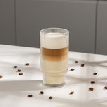 Grooved latte glass CHiATO, 320 ml