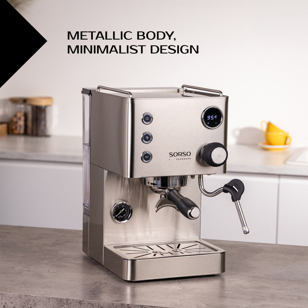 SORSO Espresso Machine – St. Steel