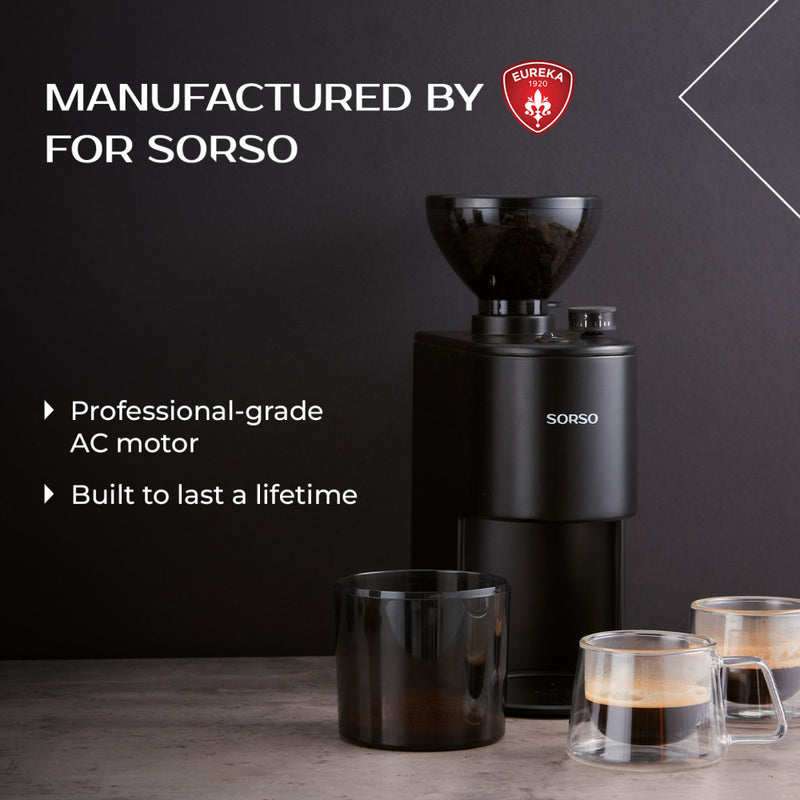 SORSO Brew & Espresso Electric Coffee Grinder – Matt Black