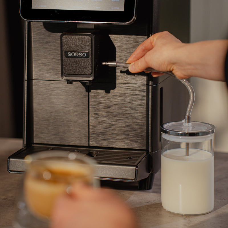 SORSO glass milk container, 0.6 l